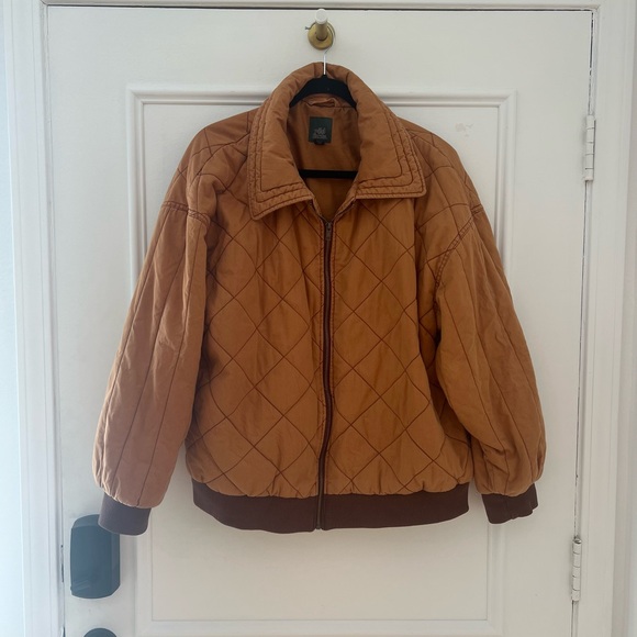 Wild Fable Cotton Tan Quilted Jacket - Picture 2 of 7